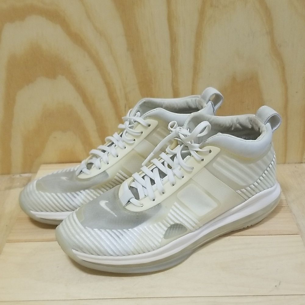 MENS NIKE LEBRON X JE ICONS QS WHITE AQ0114 101 SZ 8 "AUTHENTIC"